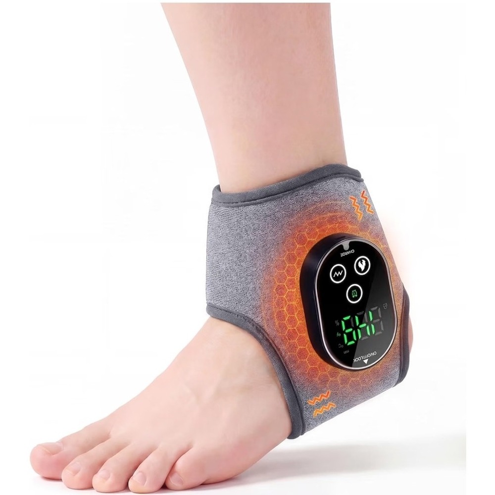 Neidga Cordless Foot Ankle Massager 2 Pack for Pain Relief, 6 Heat & 3 Vibration